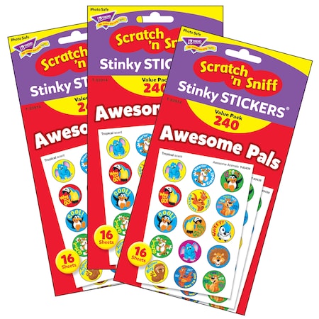 Trend Enterprises Awesome Pals Stinky Stickers Value Pack, PK720 T83914